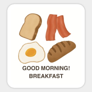 Good morning! Breakfast Sticker